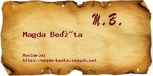 Magda Beáta névjegykártya